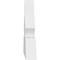 Ekena Millwork Richland Architectural Grade PVC Gable Bracket, 36"W x 12"H x 2"D x 4"F, 8/12 Pitch GBP036X12X0204RIC00 - alternate 4